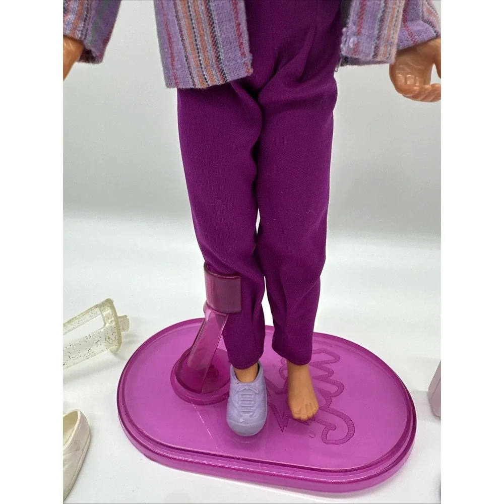 Vintage Jem and The Holograms Rio Doll Hasbro 1986 Purple Hair with Outfit